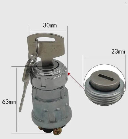 Vehicle Car Pure Copper Foot Ignition switch Lock With Key - www.Shopthatapp.com