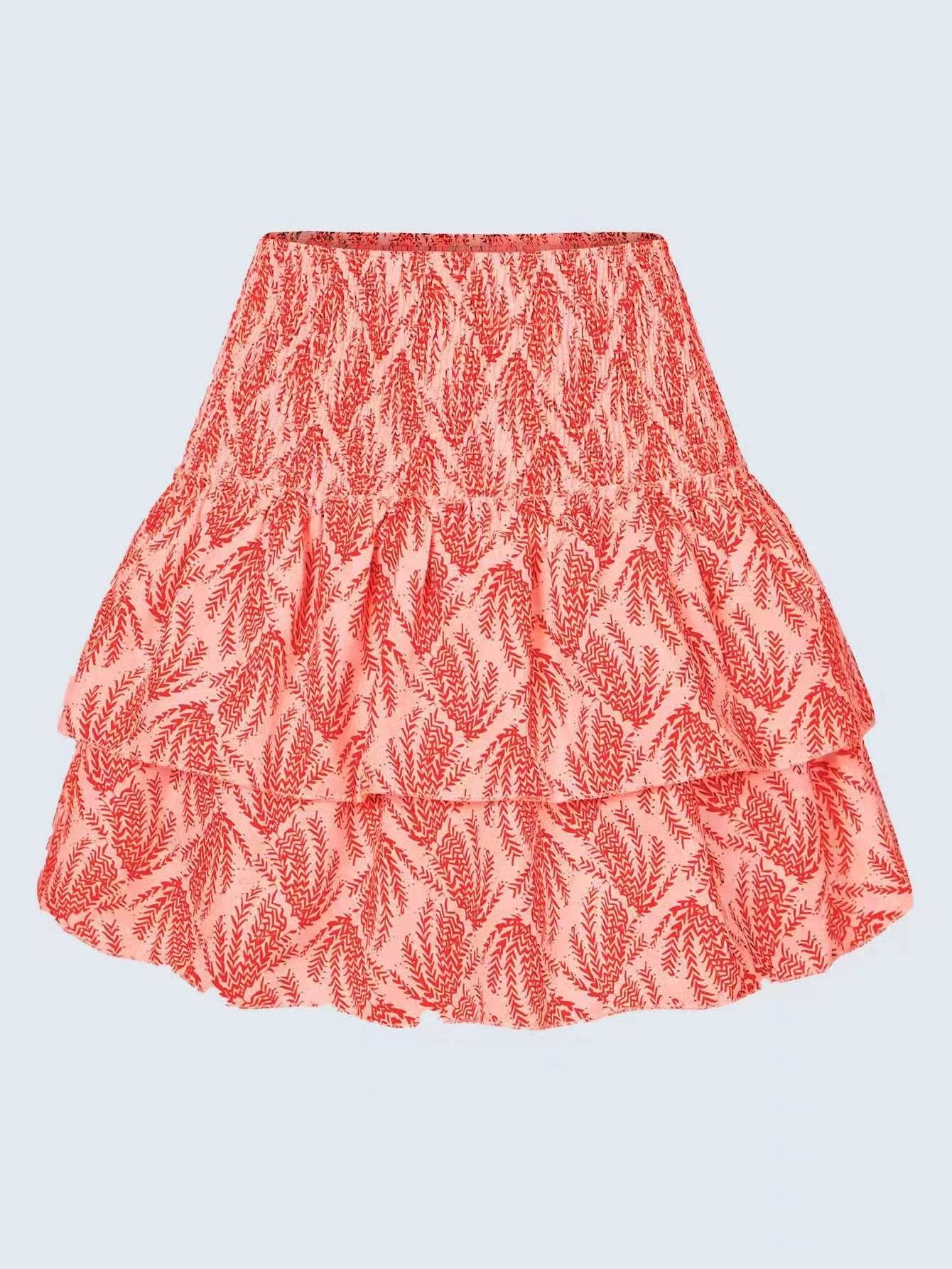 Leisure Versatile Lotus Leaf Women's Mini layered Skirt - www.Shopthatapp.com
