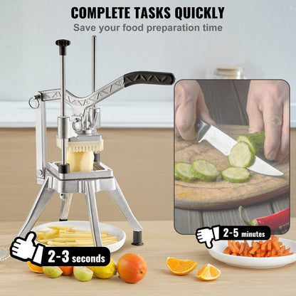 Blade Heavy Duty Professional Food Dicer Kattex French Fry Cutter Onion Slicer Stainless Steel For Tomato Peppers Potato Mushroom - www.Shopthatapp.com