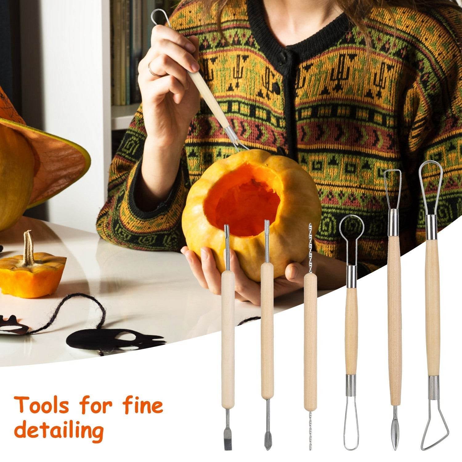 13Pcs Halloween Pumpkin Carving Kit Stainless Steel Carving Kit Pumpkin Sculpting Cutting Kit Halloween Decorative Tools - www.Shopthatapp.com