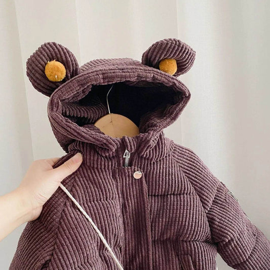 Baby Boy Girl Cute Cartoon Cotton Hoodie Winter Jacket Kid - www.Shopthatapp.com
