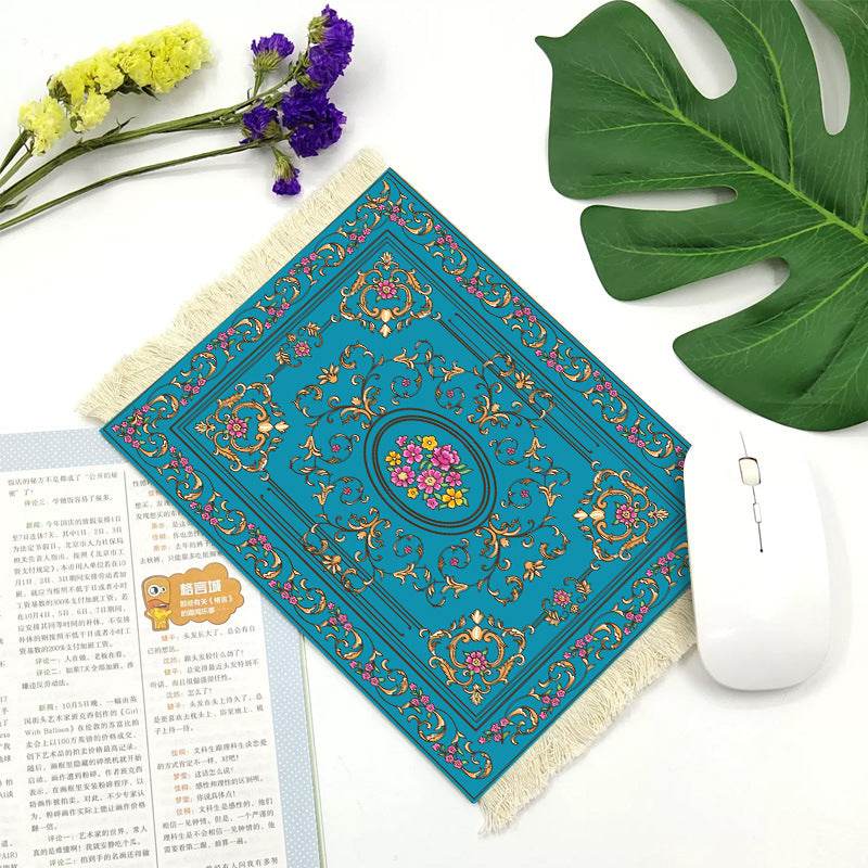 Office mouse pad, Suede fringe mouse pad Hot rubber  Bohemian style - www.Shopthatapp.com