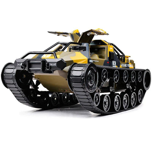 1:12 Scale High Speed All Terrain RC Tank with Dual Batteries - www.Shopthatapp.com #