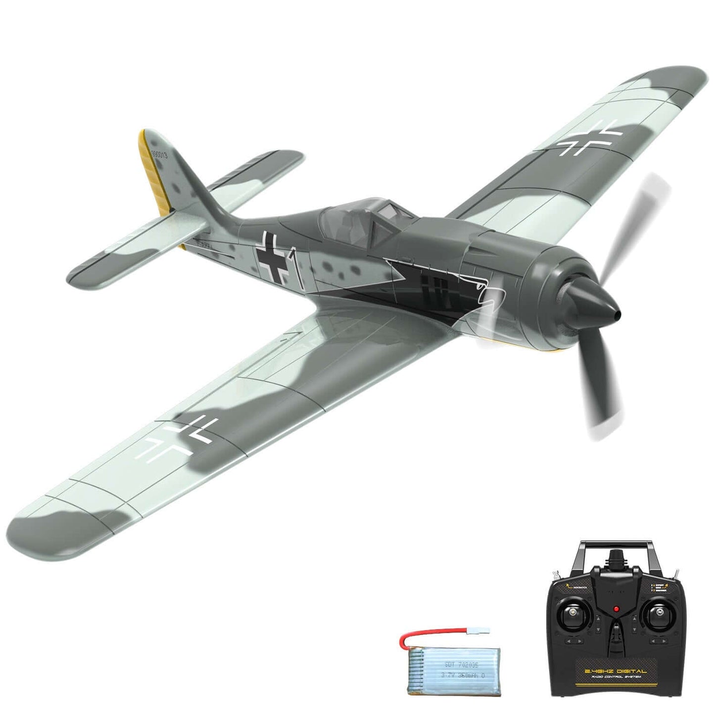 Volantex RC 2.4GHz German Warplane with Gyro Stabilization & One-Key Aerobatics - www.Shopthatapp.com