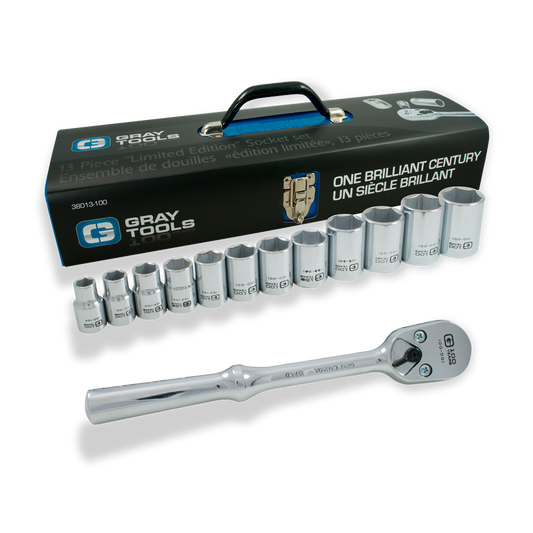 1/2" Drive 13 Piece 6 Point "Limited Edition" SAE Chrome Socket Set - www.Shopthatapp.com #