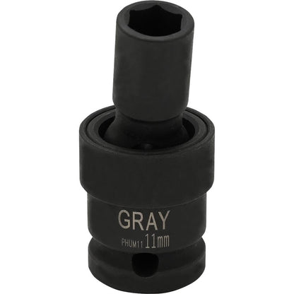 1/2" Drive 6 Point Metric Universal Joint Sockets - Impact Black Industrial Finish - www.Shopthatapp.com #