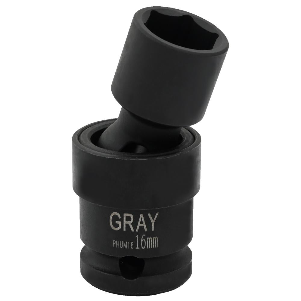 1/2" Drive 6 Point Metric Universal Joint Sockets - Impact Black Industrial Finish - www.Shopthatapp.com #