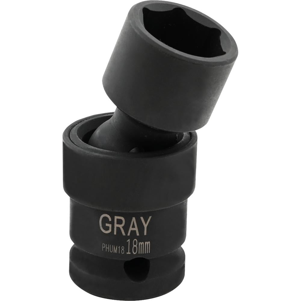 1/2" Drive 6 Point Metric Universal Joint Sockets - Impact Black Industrial Finish - www.Shopthatapp.com #