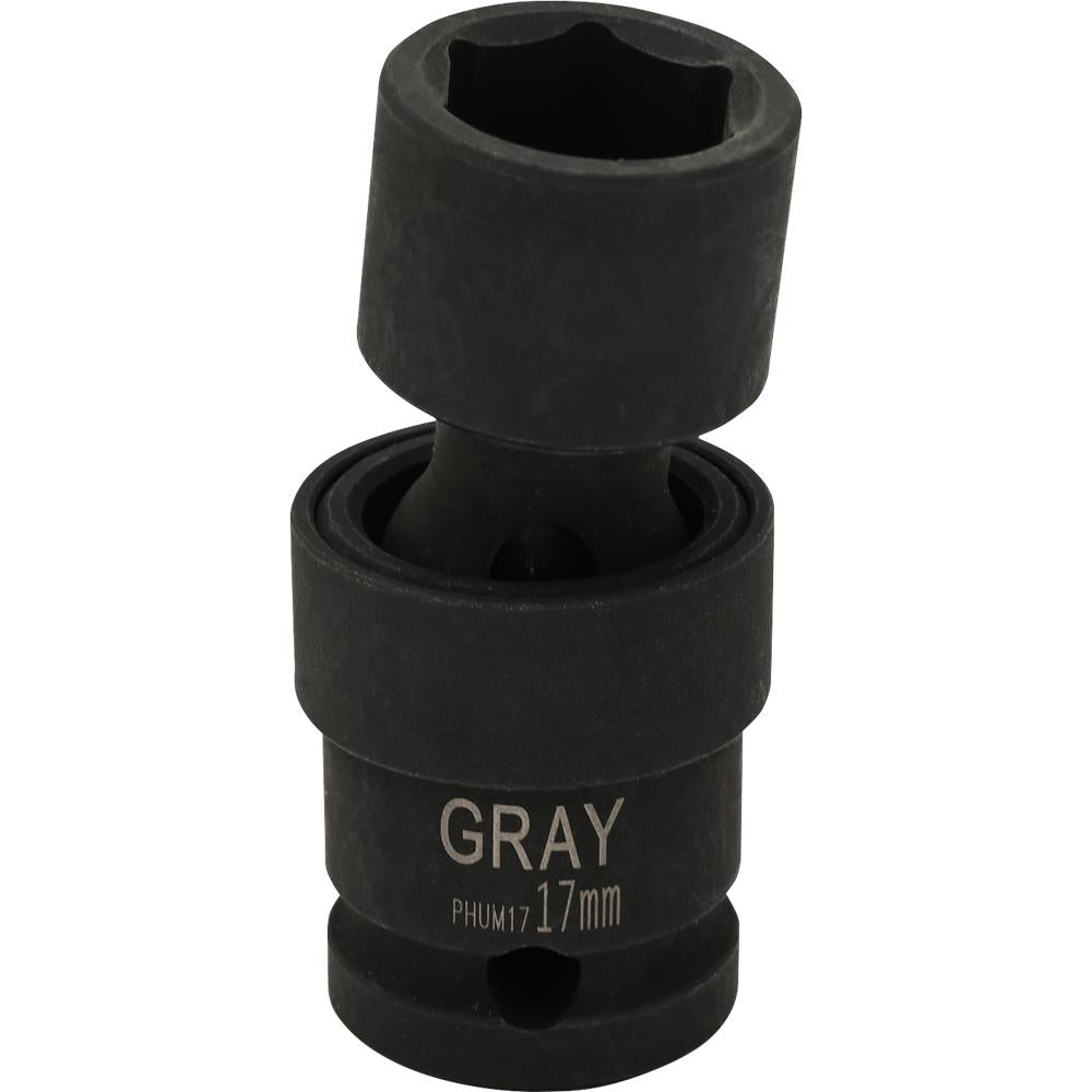 1/2" Drive 6 Point Metric Universal Joint Sockets - Impact Black Industrial Finish - www.Shopthatapp.com #
