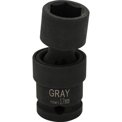 1/2" Drive 6 Point Metric Universal Joint Sockets - Impact Black Industrial Finish - www.Shopthatapp.com #