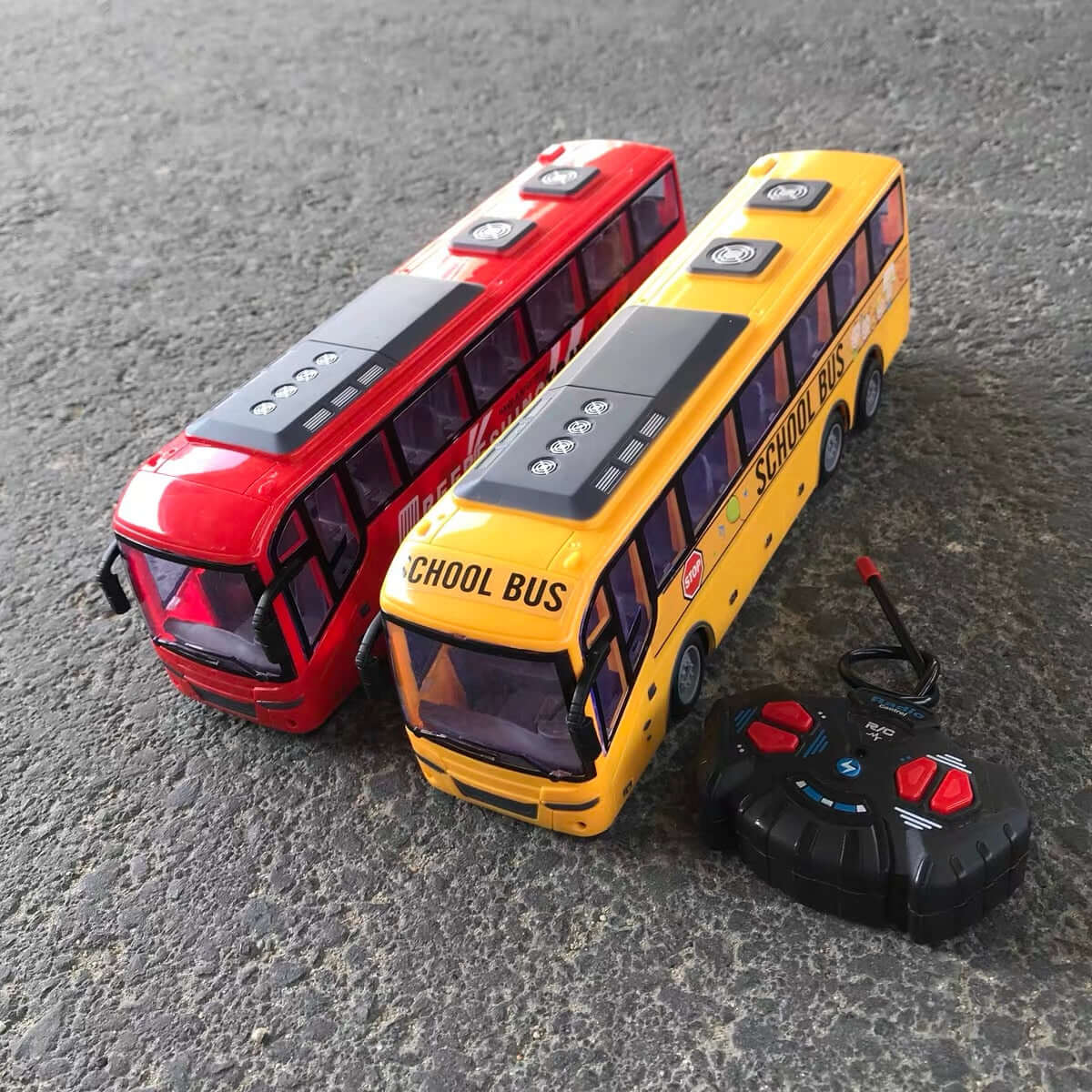 1/30 RC Bus with Lights - 27Mhz Electric Remote Control Car for Kids - www.Shopthatapp.com #