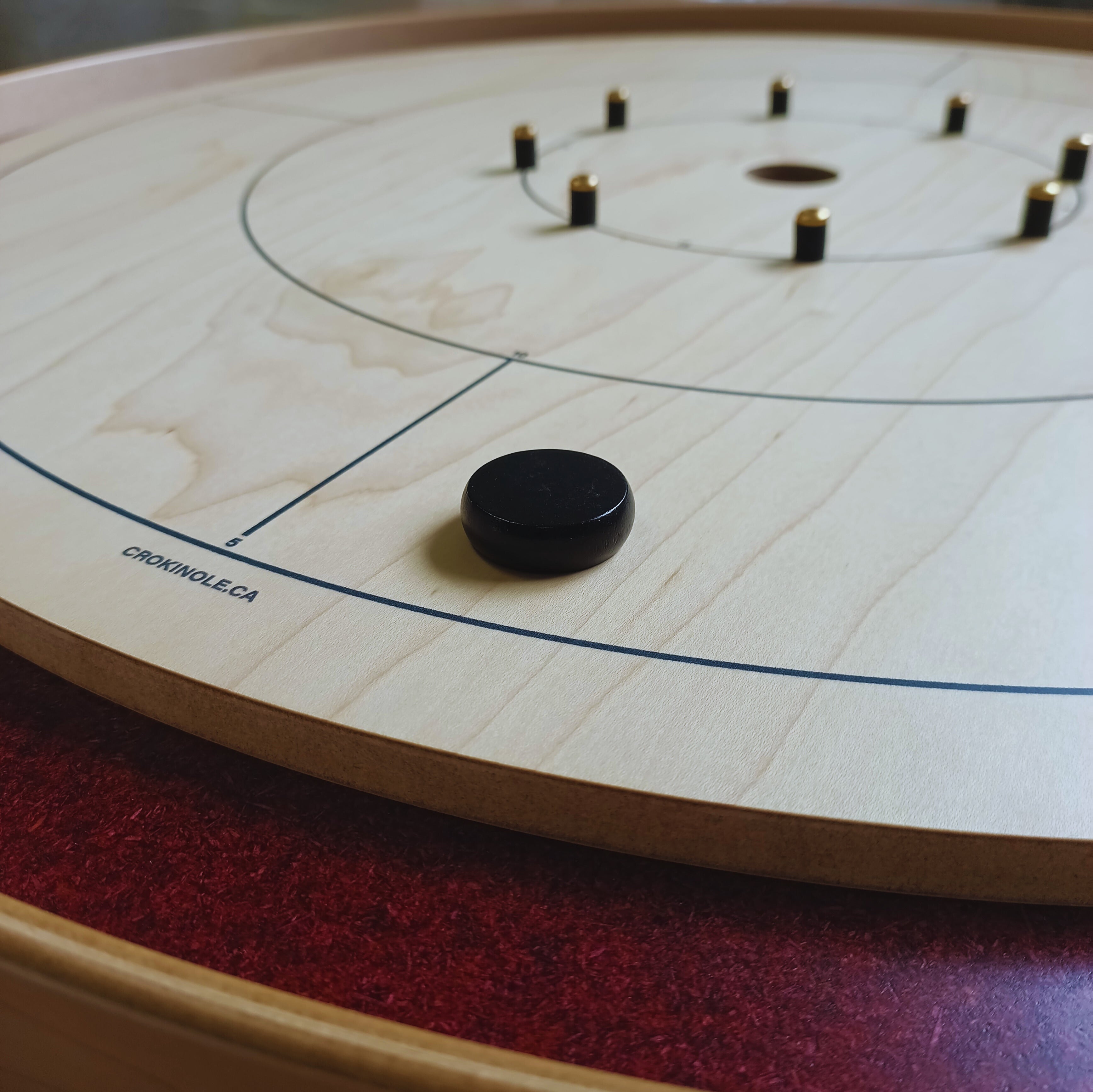 13 Black Crokinole Discs (Half Set) - www.Shopthatapp.com