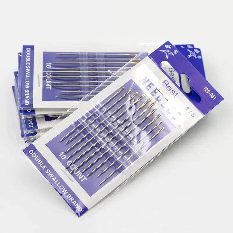 10 pcs Hand Sewing Embroidery Needle Self Threading Needles - www.Shopthatapp.com