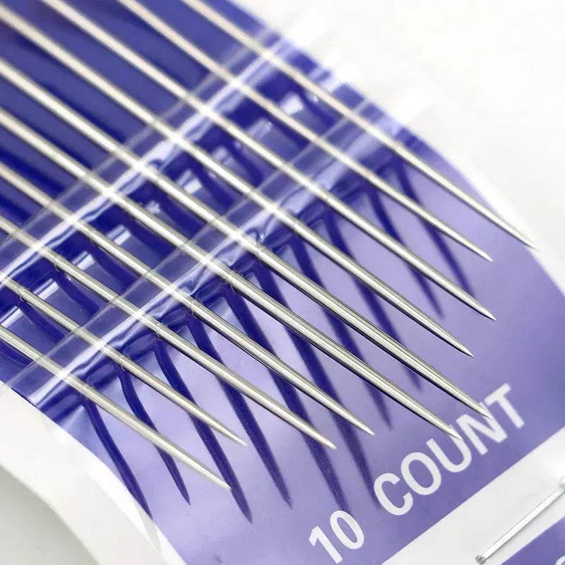 10 pcs Hand Sewing Embroidery Needle Self Threading Needles - www.Shopthatapp.com