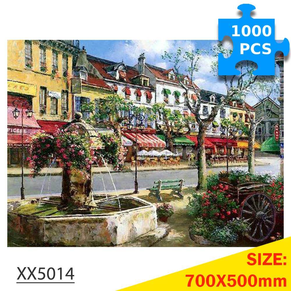 1000-Pc European Town Jigsaw Journey | KidsToyLover - www.Shopthatapp.com #