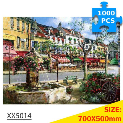 1000-Pc European Town Jigsaw Journey | KidsToyLover - www.Shopthatapp.com #