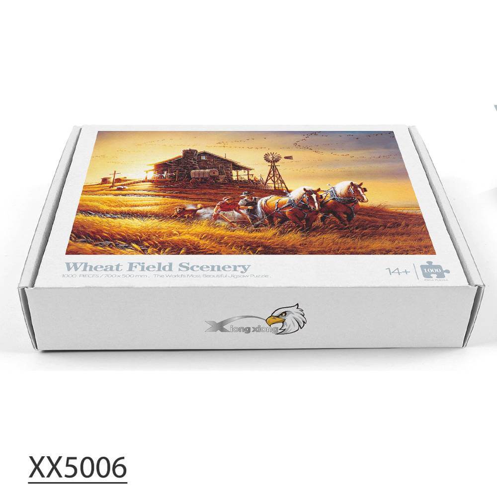 1000-Pc Wheat Field Scenery Puzzle | KidsToyLover - www.Shopthatapp.com #