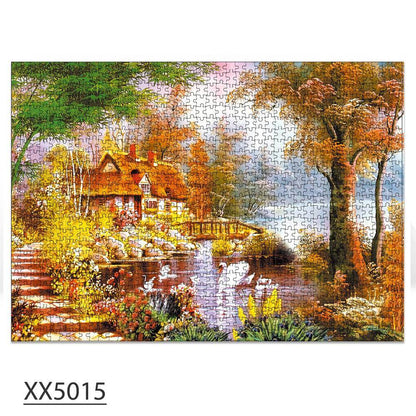 1000-Piece 'Swan House' Jigsaw Puzzle - KidsToyLover Shop - www.Shopthatapp.com #