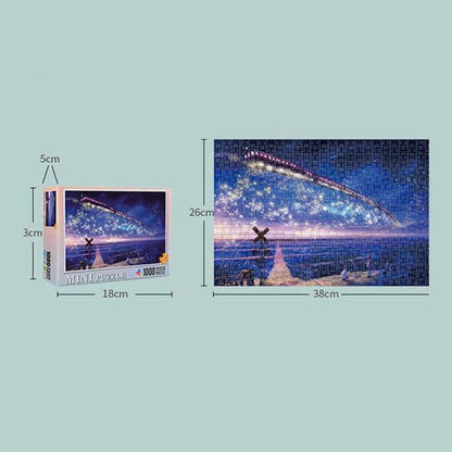 1000-Piece 'Train Under the Stars' Jigsaw Puzzle - Perfect for Family Fun | KidsToyLover - www.Shopthatapp.com #