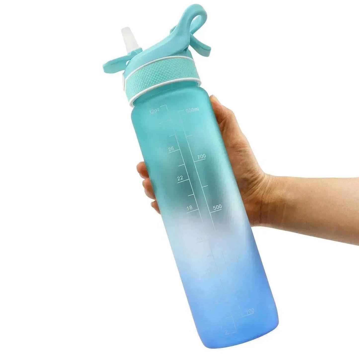 1000ML Plastic Spray Water Bottle perfect for sports & outdoor activities - www.Shopthatapp.com