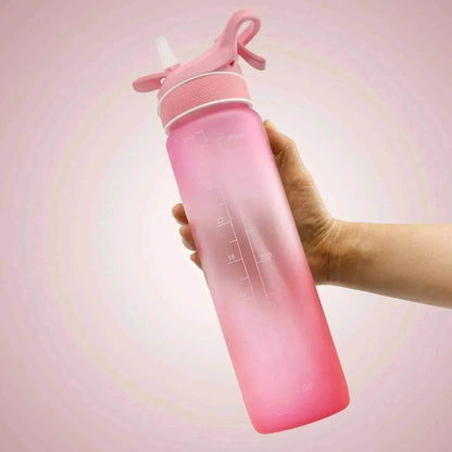 1000ML Plastic Spray Water Bottle perfect for sports & outdoor activities - www.Shopthatapp.com