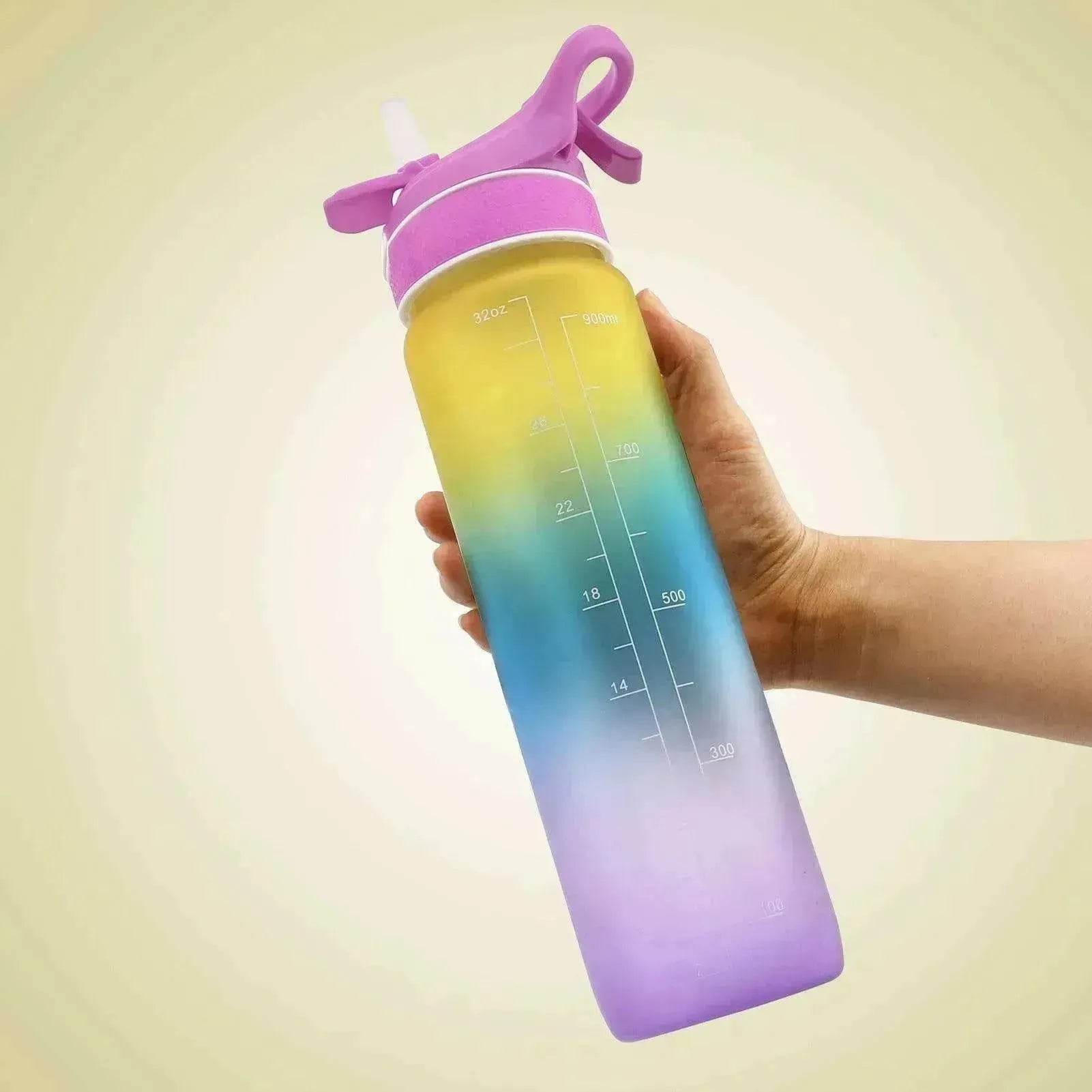 1000ML Plastic Spray Water Bottle perfect for sports & outdoor activities - www.Shopthatapp.com