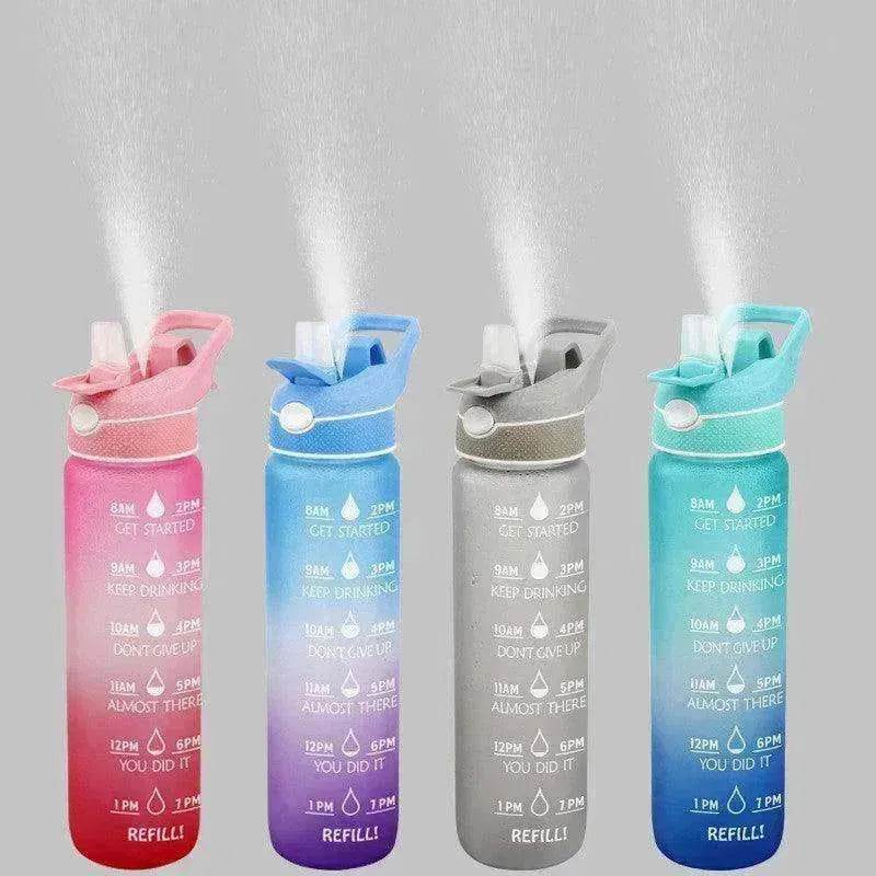 1000ML Plastic Spray Water Bottle perfect for sports & outdoor activities - www.Shopthatapp.com #