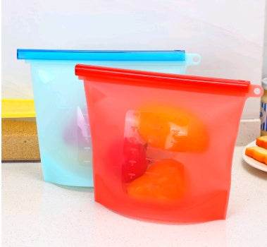 Reusable Silicone food storage bag vacuum sealed bag - www.Shopthatapp.com