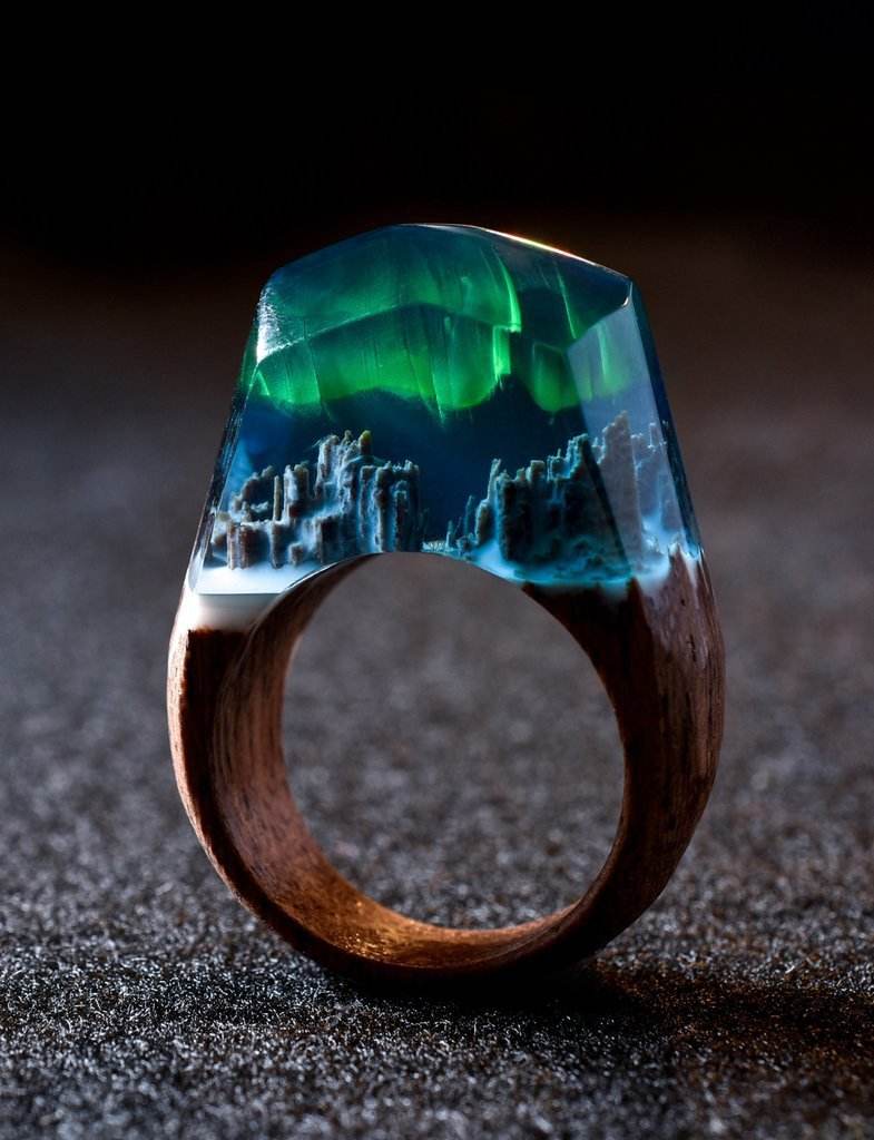 Resin wood ring - www.Shopthatapp.com