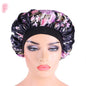 Beauty print Satin Silk Hair Bonnet for sleeping - www.Shopthatapp.com