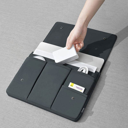 Black and white laptop bag laptop protective cover - www.Shopthatapp.com