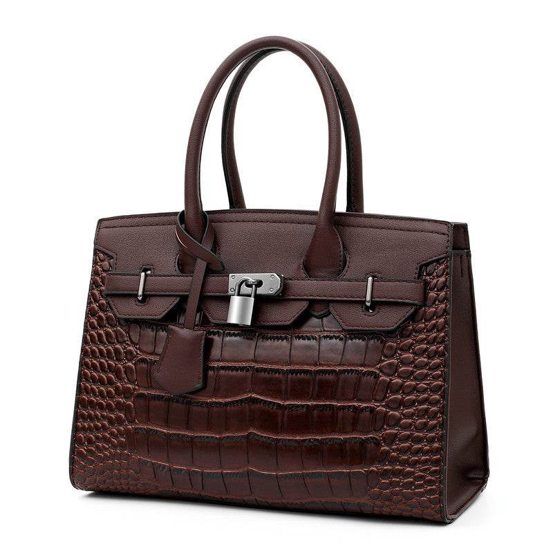 Trendy crocodile pattern Cooperate Work Handbag for Ladies - www.Shopthatapp.com