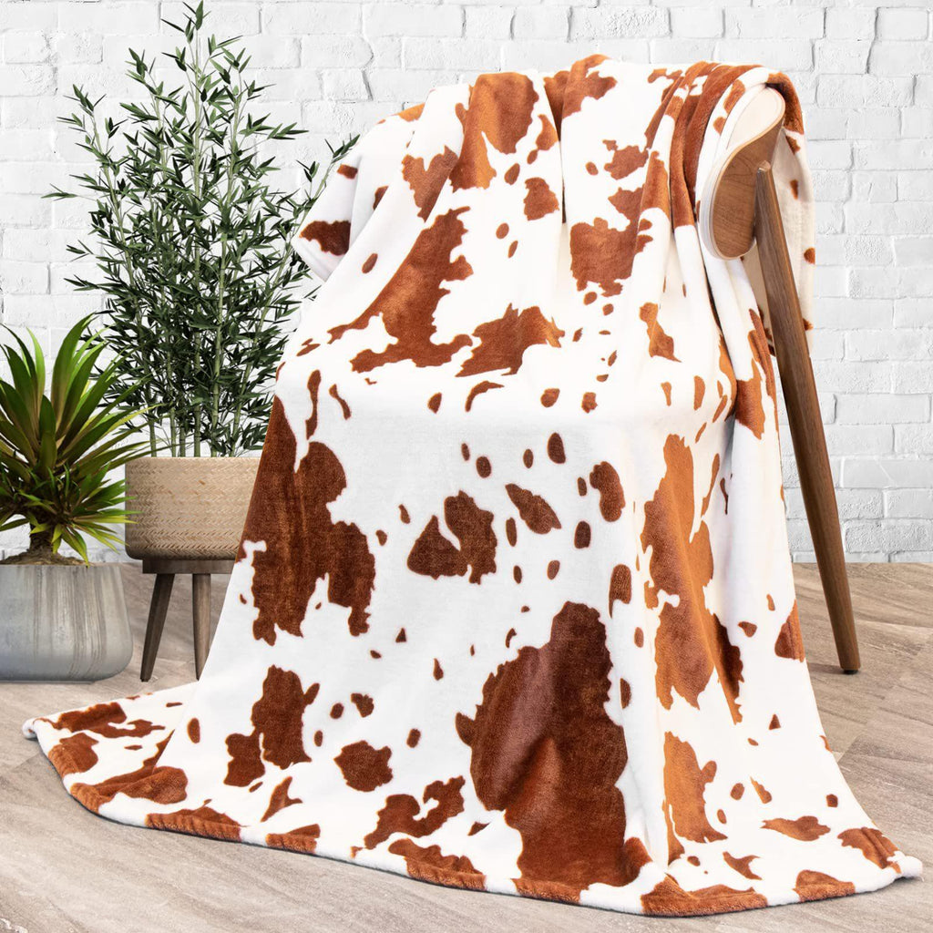 Cow Print Blanket Flannel Blanket - www.Shopthatapp.com