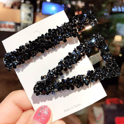 Elegant Rhinestone Flower Bling Hair Clip - www.Shopthatapp.com