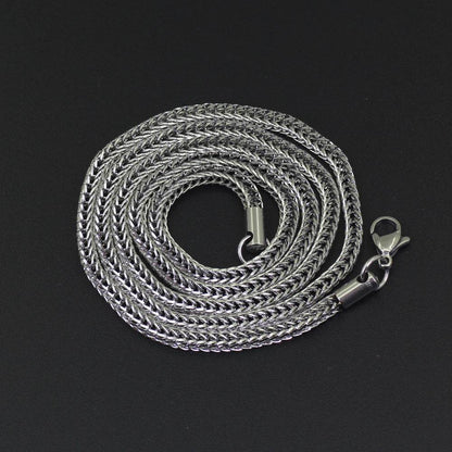 Vacuum Electroplating Stainless Steel Chain Necklace For Men And Women - www.Shopthatapp.com