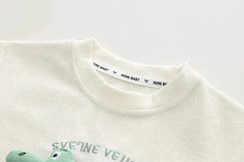 Baby Boy Three-dimensional Printing Fashionable Two piece Short sleeve polo shirt and Short - www.Shopthatapp.com