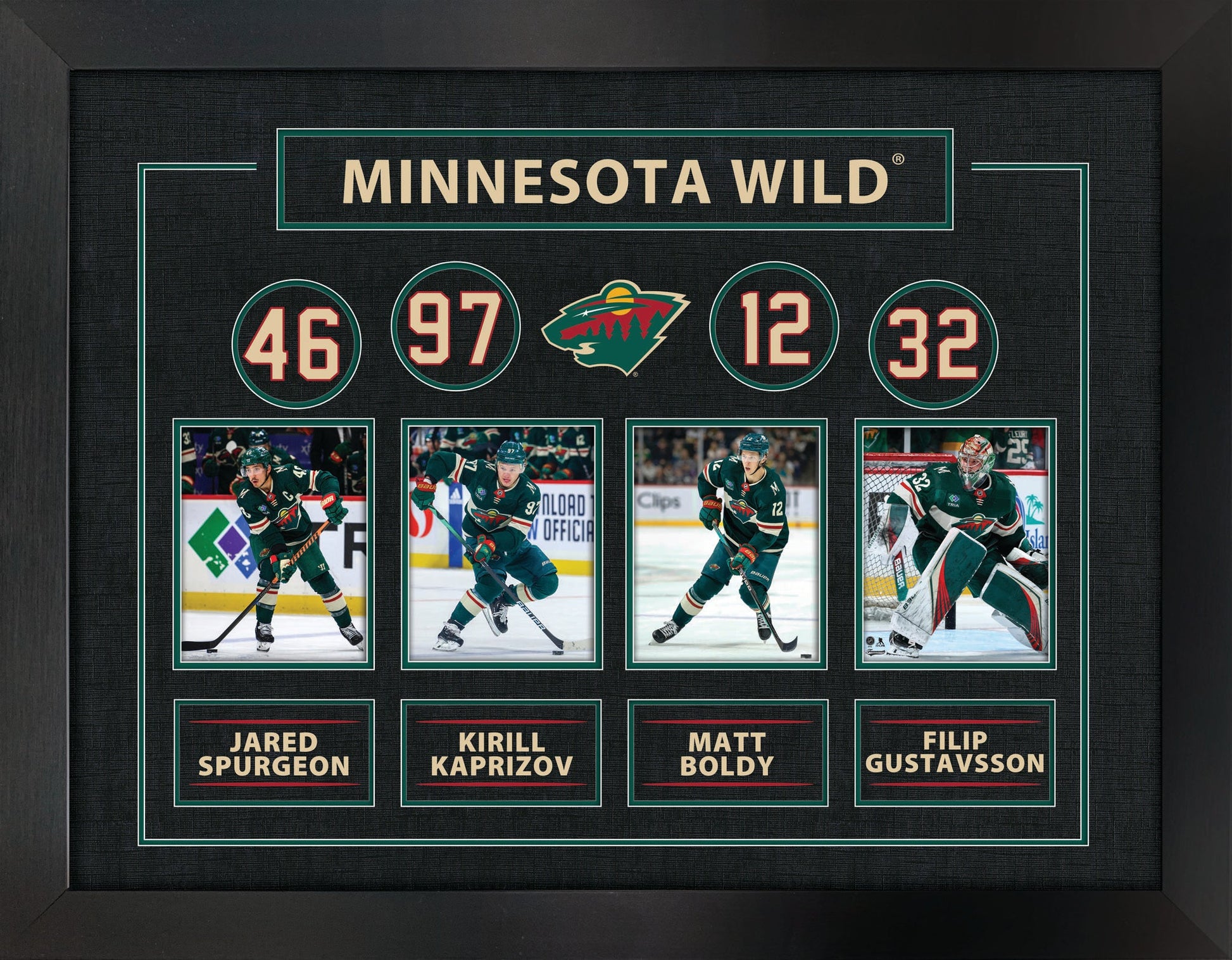Minnesota Wild Best of the Best Framed Collage - www.Shopthatapp.com
