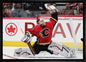 Miikka Kiprusoff 20x29 Framed Canvas Flames Glove Save-H - www.Shopthatapp.com