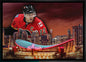 Jarome Iginla 20x29 Framed Canvas Flames Skyline-H - www.Shopthatapp.com