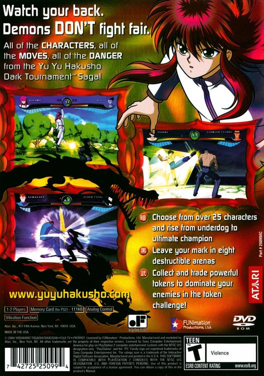 Yu Yu Hakusho: Dark Tournament (usagé) - www.Shopthatapp.com