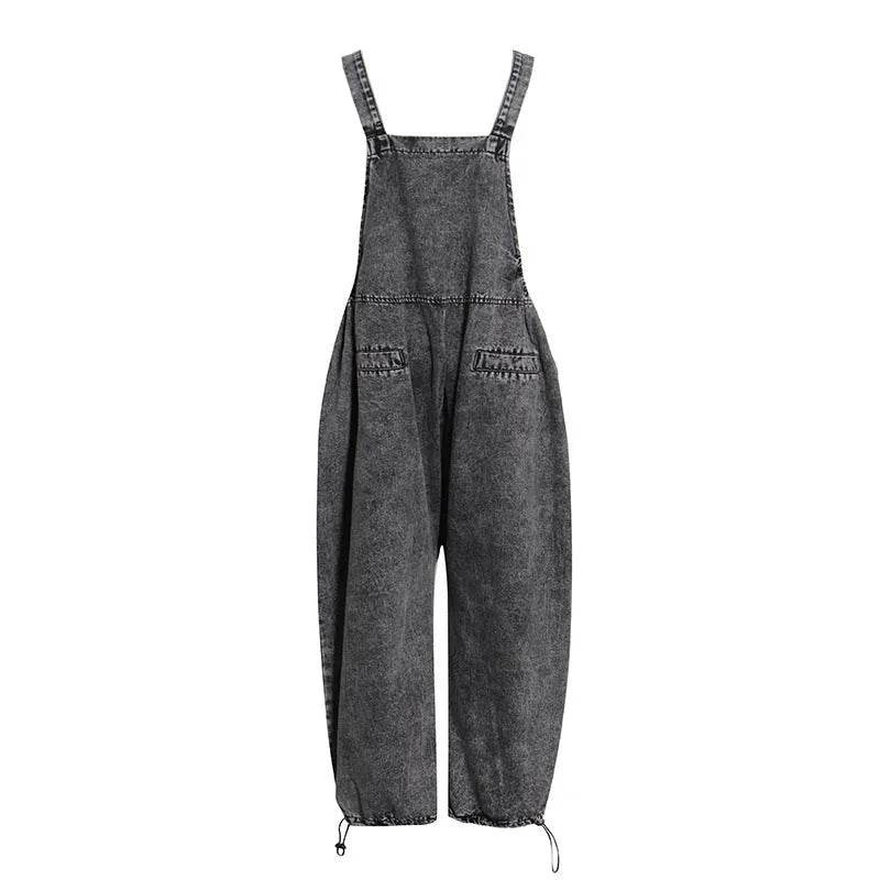 Personality Street Tooling Style Overall Baggy Jeans Pant Women - www.Shopthatapp.com