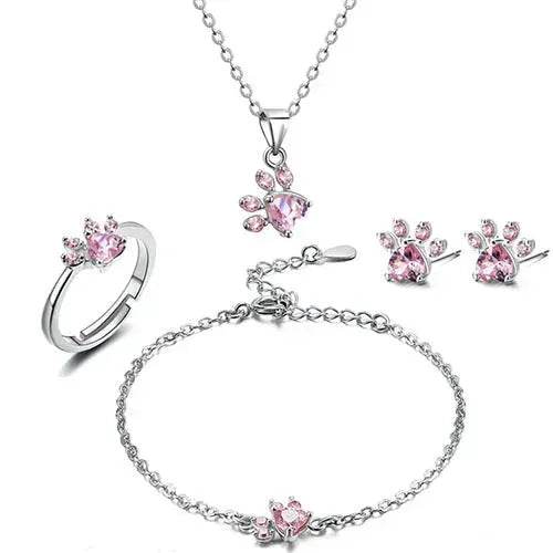 4pcs Women Jewelry Sets - www.Shopthatapp.com