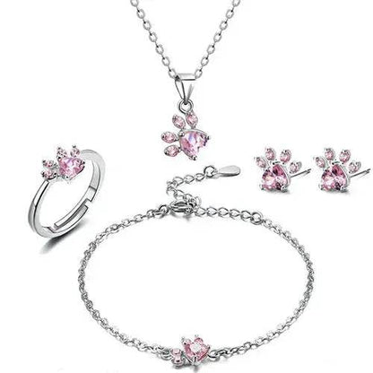 4pcs Women Jewelry Sets - www.Shopthatapp.com