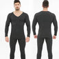 Winter Men's Sleepwear Loungewear Cashmere Long John set - www.Shopthatapp.com