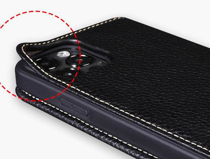 Applicable Leather Case Drop-resistant Flip Cover - www.Shopthatapp.com