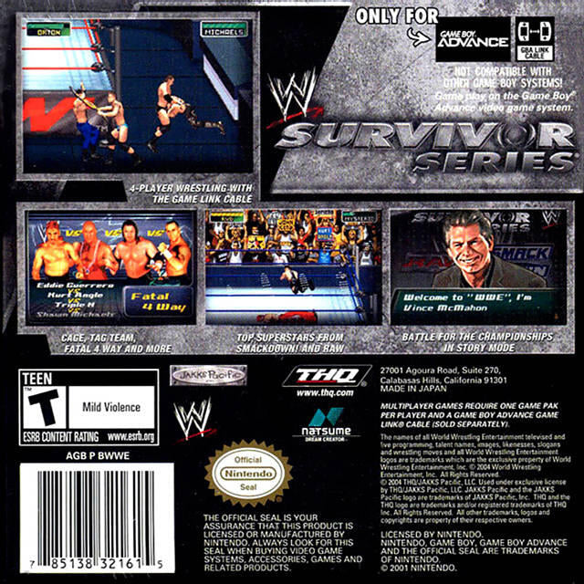 WWE Survivor Series (usagé) - www.Shopthatapp.com