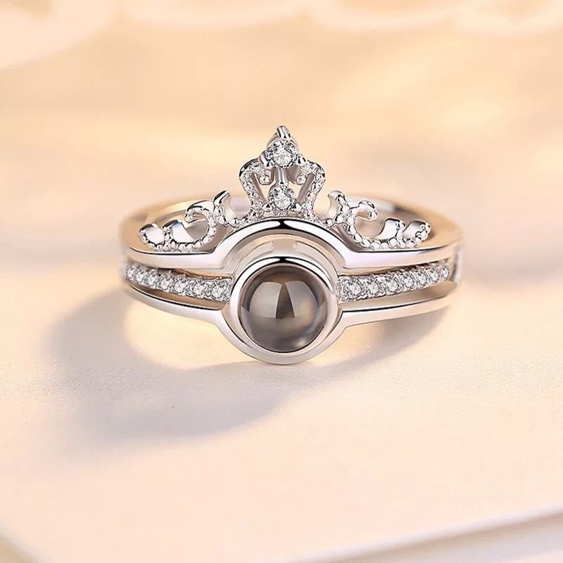 Custom Pet Photo Tiara Crown Ring - www.Shopthatapp.com