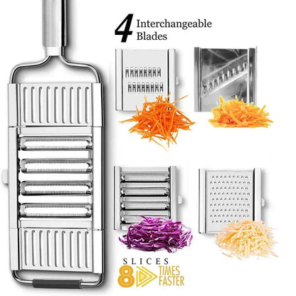 Stainless Steel Grater, Vegetable And Fruit Slicer, Peeler - www.Shopthatapp.com