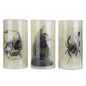 3 Pack Halloween Flameless Candle Lamp With Timer Setting Battery Operated Warm Orange Light Candles For Halloween Party Decoration - www.Shopthatapp.com