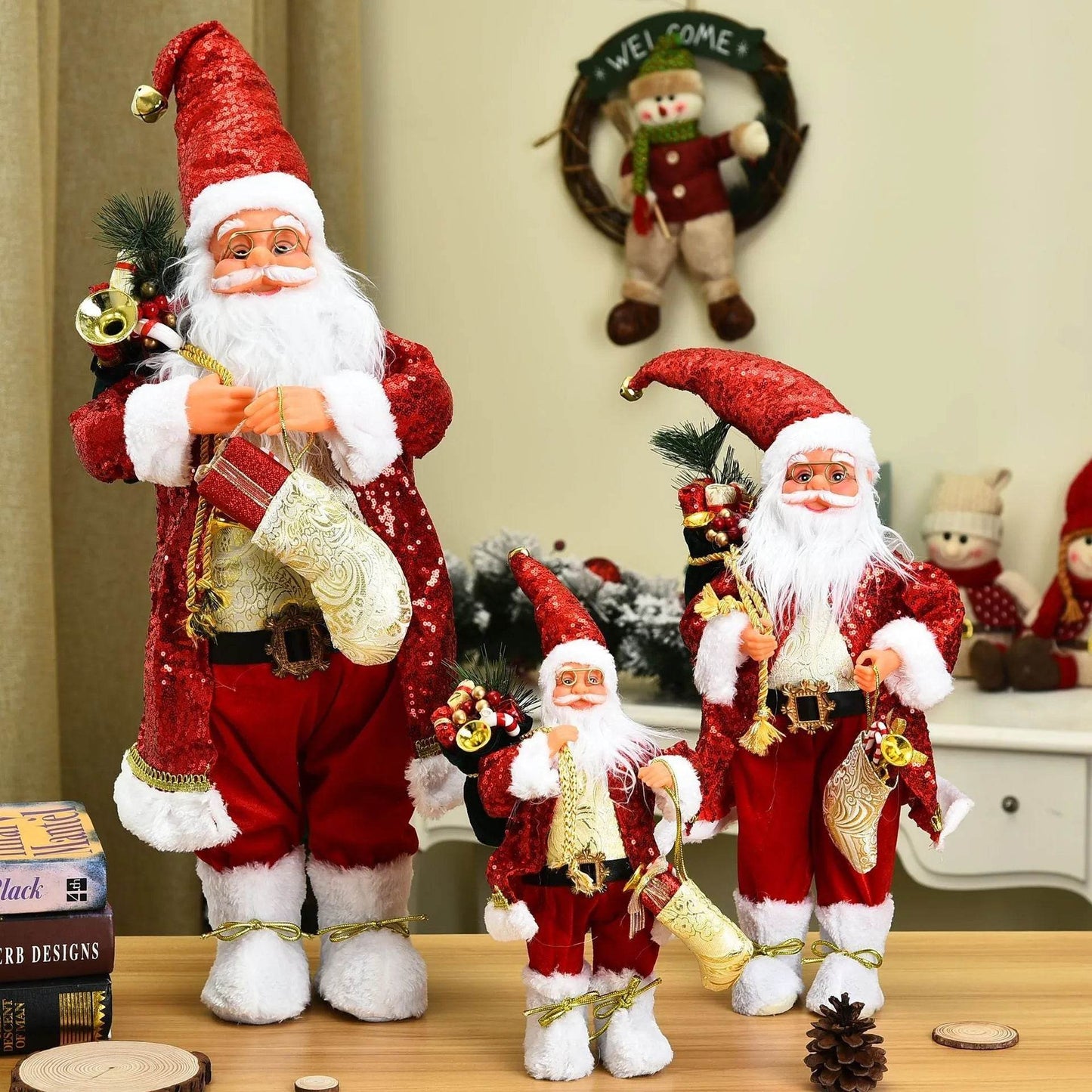 New stylish Santa Claus ornaments - www.Shopthatapp.com